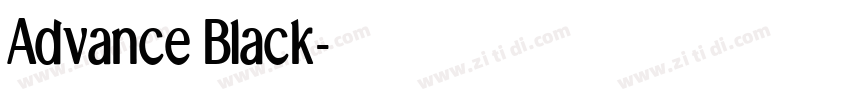 Advance Black字体转换 Advance Black字体转换